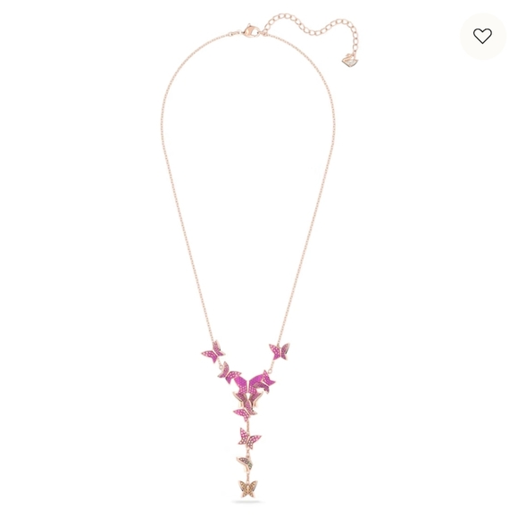 Lilia Y necklaceButterfly, Pink, Rose gold-tone plated - Picture 3 of 7